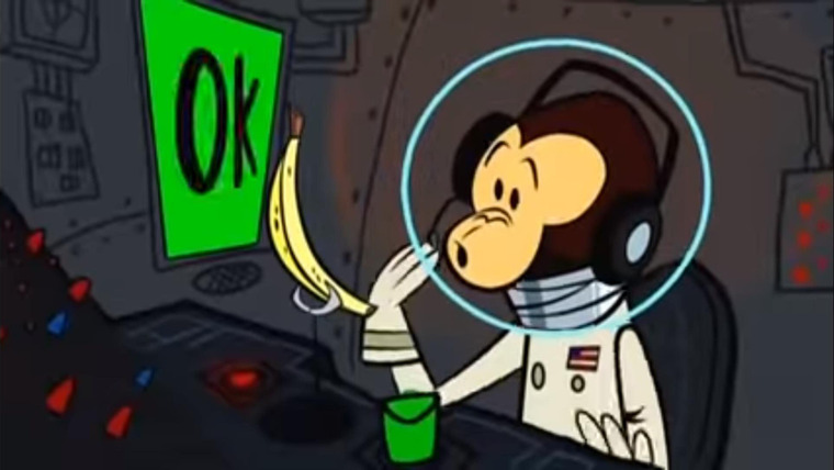 Шоу Рики Джервэйса — s01e01 — Space Monkey