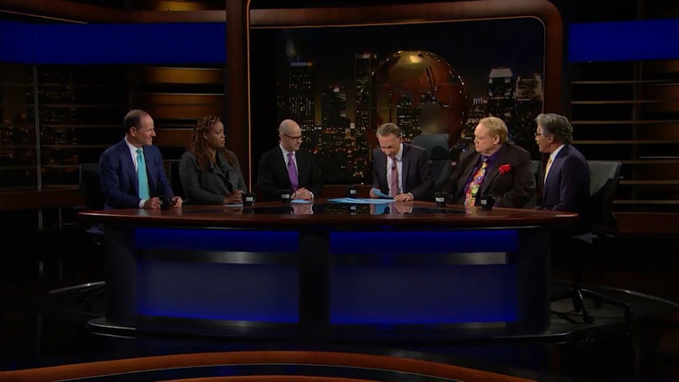 Real Time with Bill Maher — s16e10 — Geraldo Rivera; Max Boot, Heather Mcghee and Eliot Spitzer; Louie Anderson