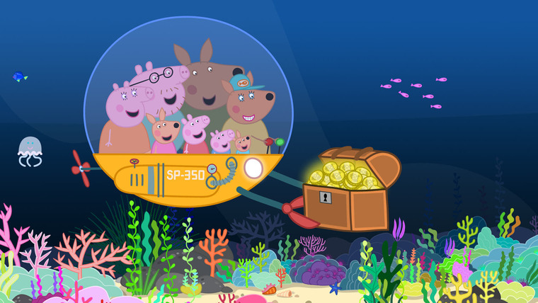 Свинка Пеппа — s05e21 — Australia Part 3 - The Great Barrier Reef
