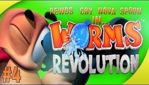 PewDiePie — s04e120 — Worms Revolution (4) w/ Cry, Nova & Sp00n! Match 2