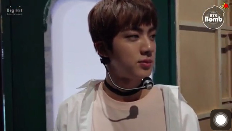 BTS - Бомба Bangtan — s15e19 —  Jin's Q&A time @ M countdown comeback stage of 'Spring Day'