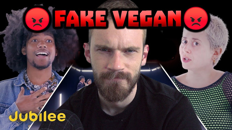 PewDiePie — s11e59 — 6 Vegans Vs 1 Meat Eater — Jubilee React #6