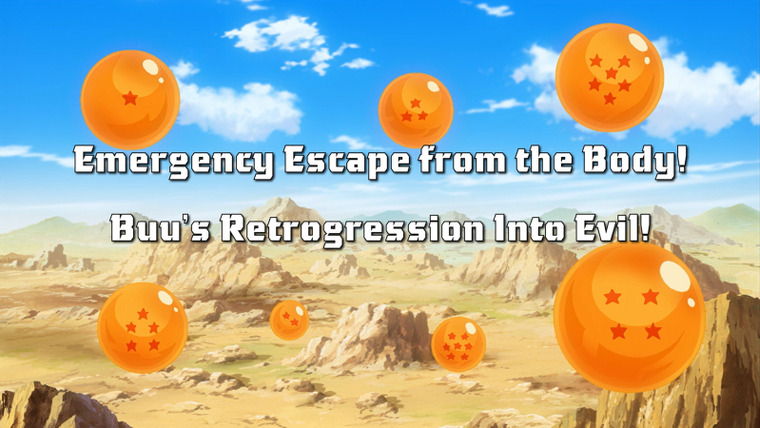 Драконий жемчуг Кай — s02e51 — Emergency Escape from Inside the Body! Buu's Reverse-Transformation is the Worst!!