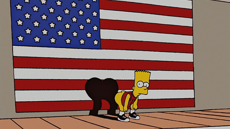 Симпсоны — s15e21 — Bart-Mangled Banner