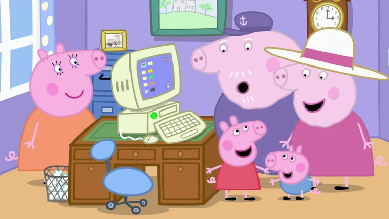 Свинка Пеппа — s03e31 — Grandpa Pig's Computer