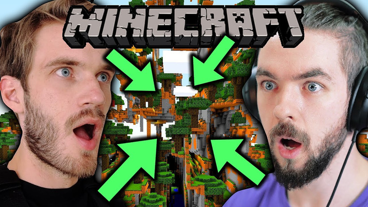 PewDiePie — s10e215 — We found the CRAZIEST world in Minecraft! - Minecraft w/ Jack - Part 1