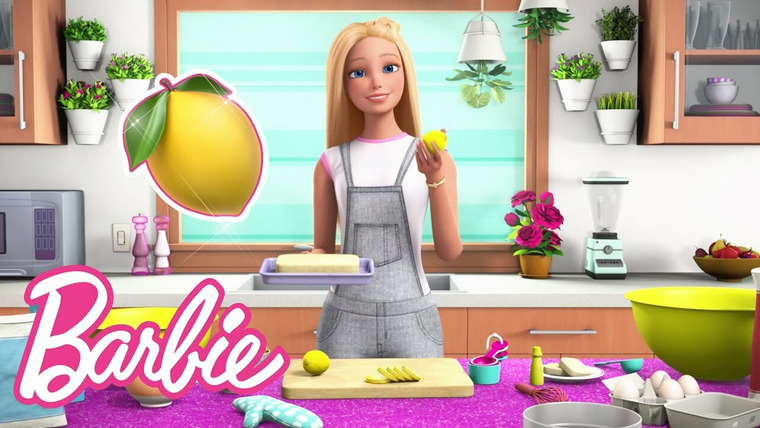 Barbie Vlogs — s01e120 — How to Make Lemon Cake Tutorial!
