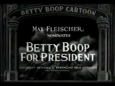 Бетти Буп — s1932e17 — Betty Boop for President