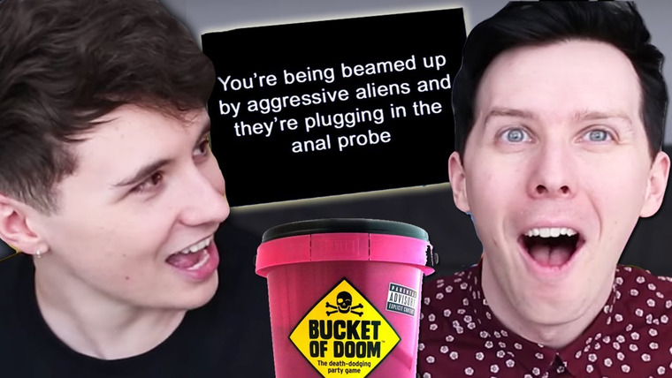 Dan and Phil — s05e18 — Dan and Phil play BUCKET OF DOOM!