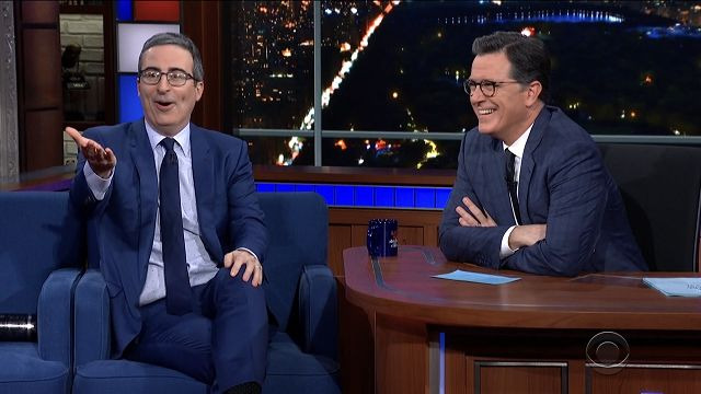 The Late Show with Stephen Colbert — s2020e23 — John Oliver, Alex Ebert