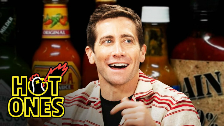 Hot Ones — s20e12 — Jake Gyllenhaal Gets a Leg Cramp While Eating Spicy Wings
