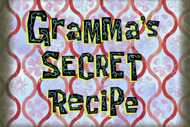 SpongeBob SquarePants — s07e24 — Gramma's Secret Recipe