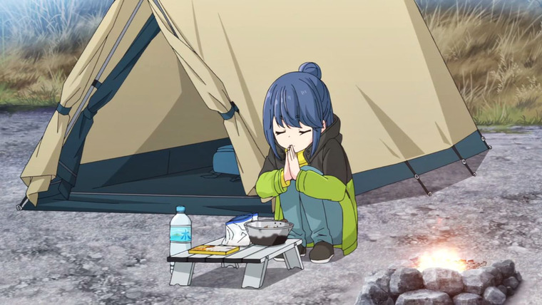Yuru Camp△ — s02e01 — Curry Noodles Are the Best Travel Companion