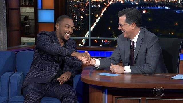The Late Show with Stephen Colbert — s2020e33 — Anthony Mackie, Susan Glasser, David Alan Grier