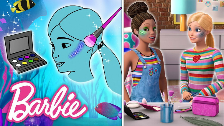 Barbie Vlogs — s01e176 — Mermaid Makeup Tutorial With Barbie!