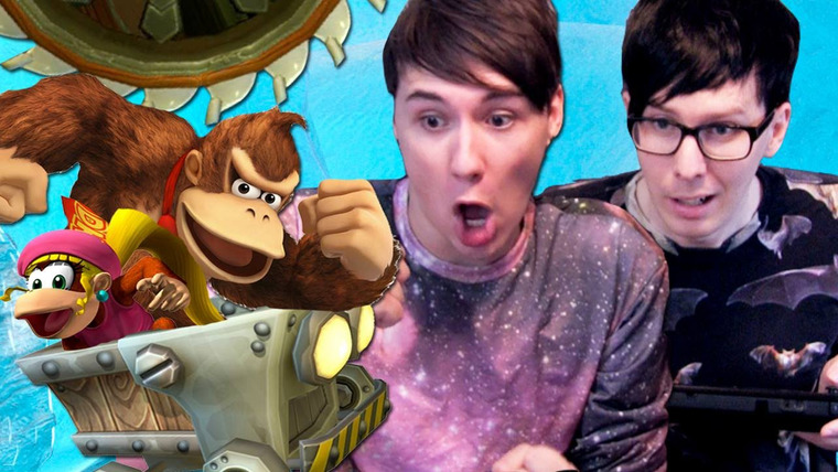 Dan and Phil — s01e06 — MINECART MANIA — Dan and Phil Play: Donkey Kong Country Tropical Freeze #2