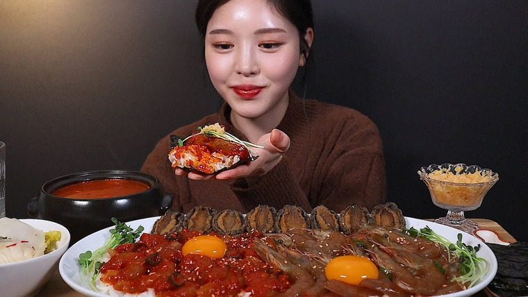 문복희 Eat with Boki — s02e07 — SUB)밥도둑 간장새우장 양념새우장 전복장 먹방(feat.알탕)가는날이 장날 리얼사운드 Soy shrimp abalone mukbang