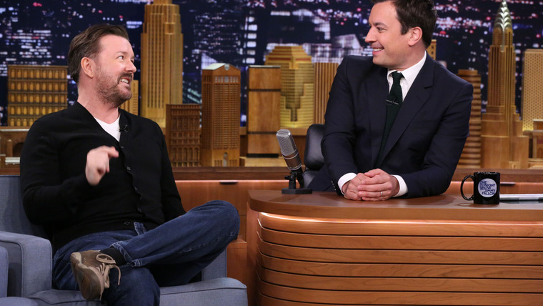 The Tonight Show Starring Jimmy Fallon — s2014e66 — Ricky Gervais, Ansel Elgort, Miranda Lambert