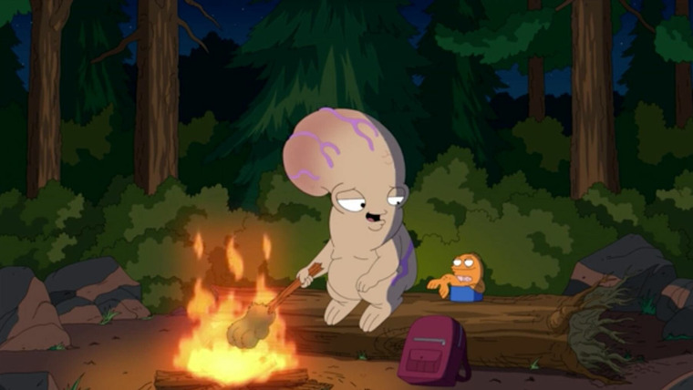 Американский Папаша — s17e05 — Klaus And Rogu In Thank God For Loose Rocks: An American Dad! Adventure
