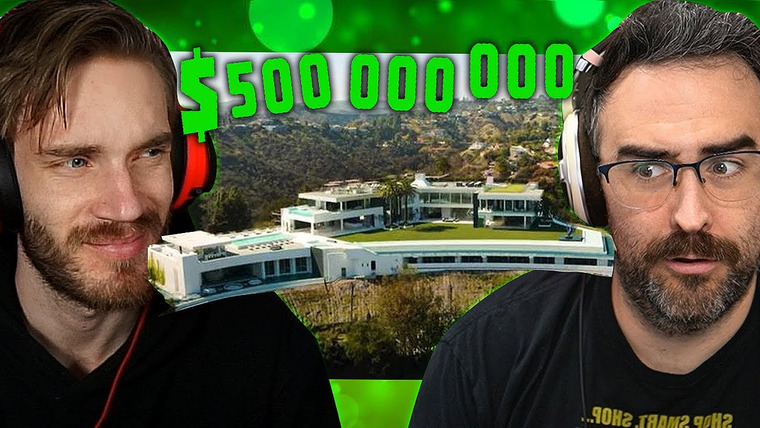 ПьюДиПай — s12e78 — Reacting To The Worlds Biggest House ($500 000 000)