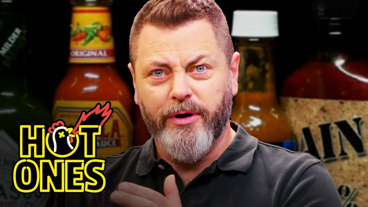 Горячие — s10e07 — Nick Offerman Gets the Job Done While Eating Spicy Wings