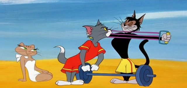 Tom & Jerry (Hanna-Barbera era) — s01e101 — Muscle Beach Tom