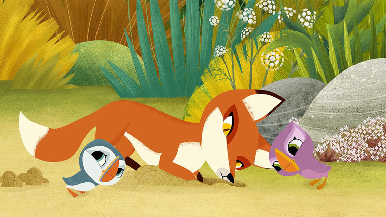 Puffin Rock — s03e08 — Puffins v Foxes