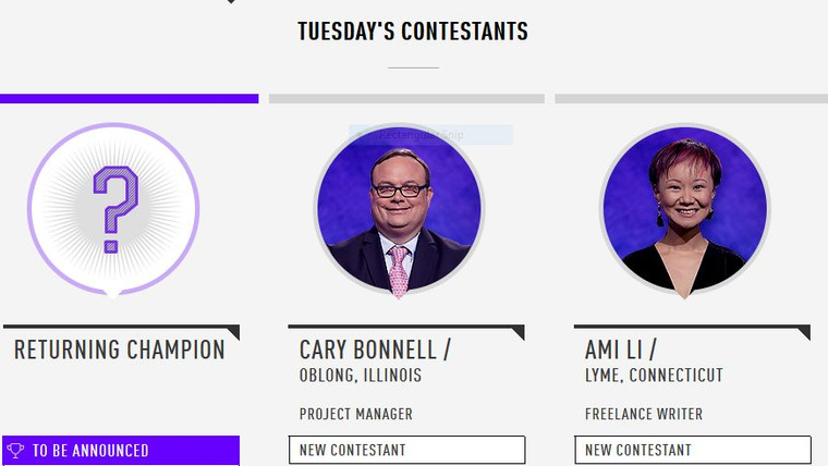 Jeopardy! — s2017e227 — Dave Mattingly Vs. Beth Schoenback Vs. Tara O'Byrne, show # 7747.