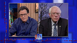 Вечернее шоу со Стивеном Колбером — s2021e09 — Senator Bernie Sanders, FINNEAS
