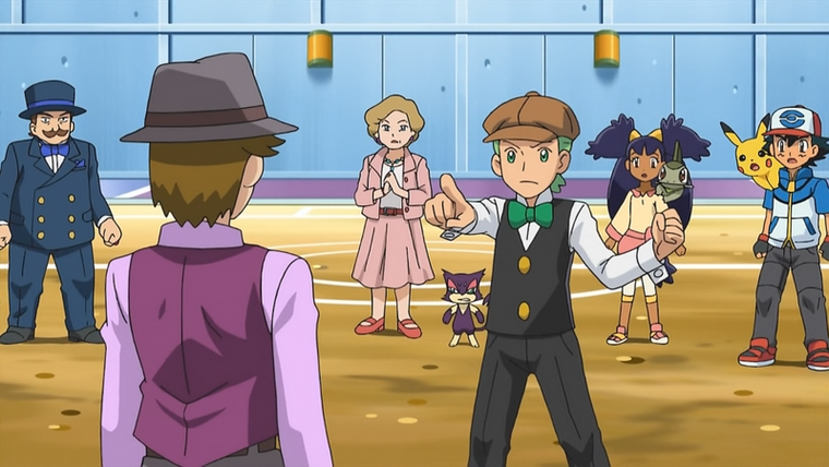 Покемон — s09e03 — Sommelier Detective Dent! The Locked Room of the Ocean!!
