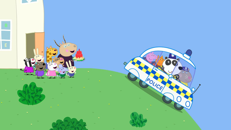 Свинка Пеппа — s07e08 — Police Car