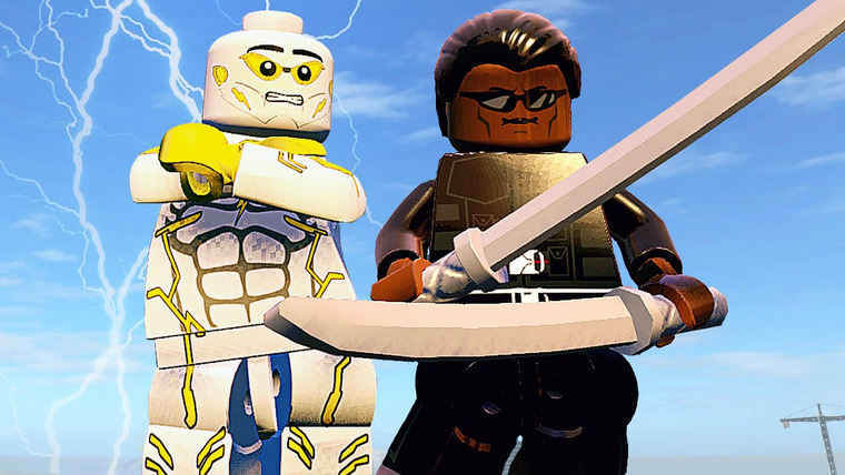 Qewbite — s05e61 — БОГ СКОРОСТИ И БЛЕЙД в LEGO Marvel's Avengers!