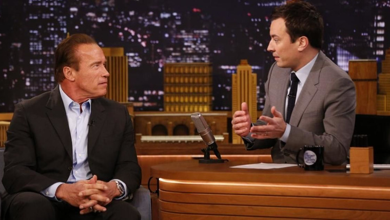 The Tonight Show Starring Jimmy Fallon — s2014e26 — Arnold Schwarzenegger, Carson Daly, Vampire Weekend