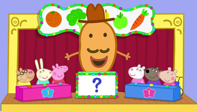 Свинка Пеппа — s06e31 — Mr Potato's Fruit and Vegetable Quiz