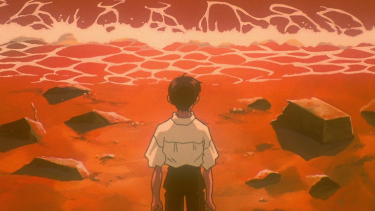 Neon Genesis Evangelion — s01e24 — The Beginning and the End, or "Knockin' on Heaven's Door"