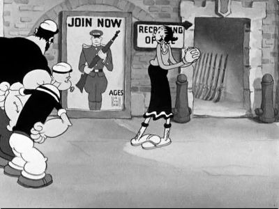 Popeye — s1936e14 — I'm in the Army Now