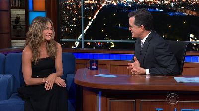 The Late Show with Stephen Colbert — s2019e157 — Jennifer Aniston, Thomas Middleditch