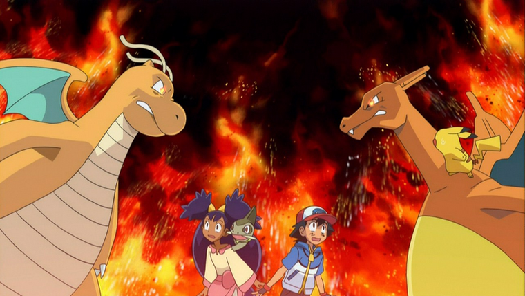 Pokémon the Series — s16e19 — The Fires of a Red-Hot Reunion!