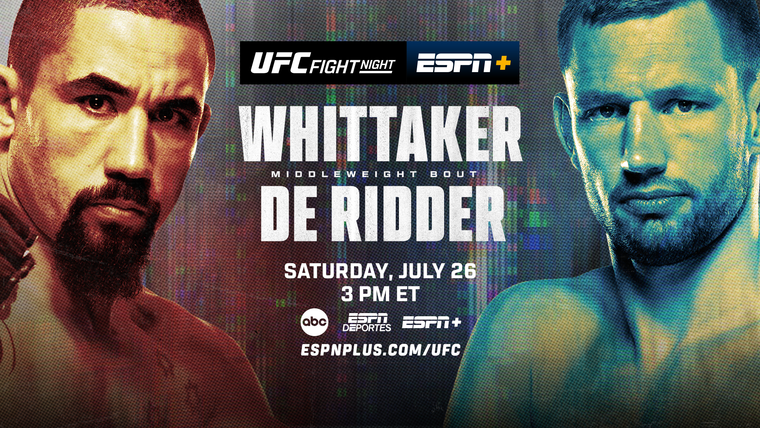 Юфс — s2025e34 — Whittaker vs de Ridder Main card