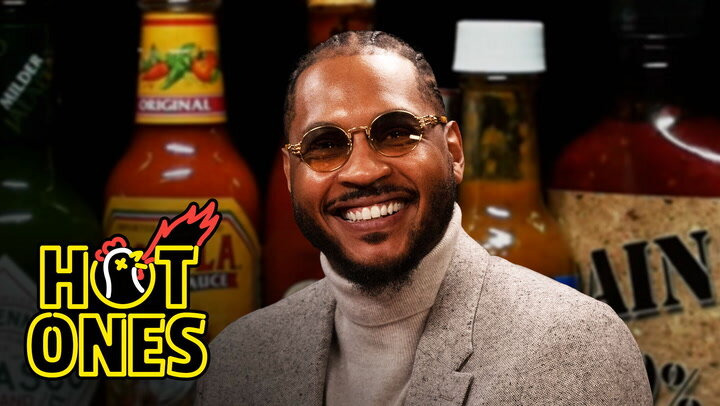 Hot Ones — s22e09 — Carmelo Anthony Goes Hard in the Paint While Eating Spicy Wings