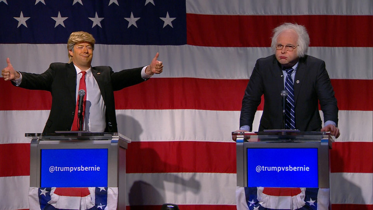 @midnight — s2016e43 — @Midnight Presidential Debate: Trump vs. Bernie