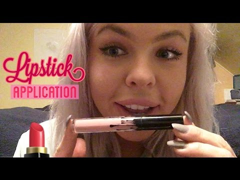 HunniBee ASMR — s01e07 — ASMR Lipstick Application | Kylie Lip Kits, Mouth Noises, Tapping, Close Whispering