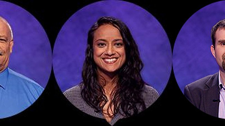 Jeopardy! — s2015e112 — Chris Becker Vs. Manisha Parekh Vs. Zach Binney, show # 7172.
