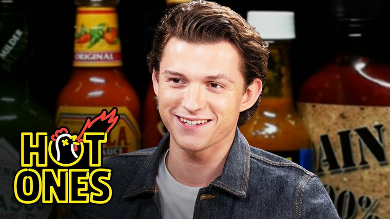 Горячие — s16e12 — Tom Holland Calls for a Doctor While Eating Spicy Wings