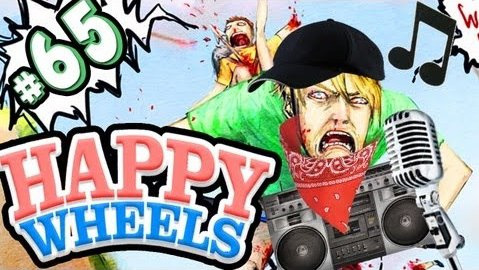 PewDiePie — s03e560 — HAPPY WHEELS RAP! - Happy Wheels - Part 65