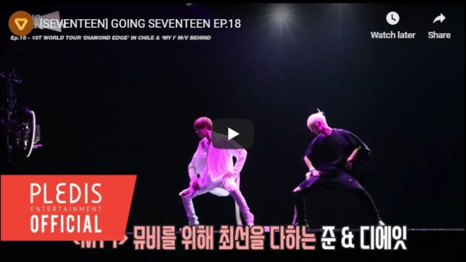 Going Seventeen — s01e18 — 1st World Tour 'Diamond Edge' in Chile & 'My I' M/V behind