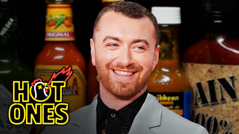 Hot Ones — s13e05 — Sam Smith Screams in Pain While Eating Spicy Wings