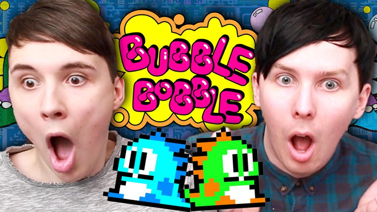Dan and Phil — s03e46 — PHIL'S CHILDHOOD ADVENTURE! - Dan vs. Phil: Bubble Bobble