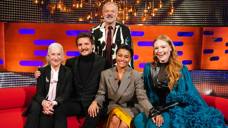 Шоу Грэма Нортона — s30e19 — Dame Helen Mirren, Ariana DeBose, Pedro Pascal, Freya Ridings