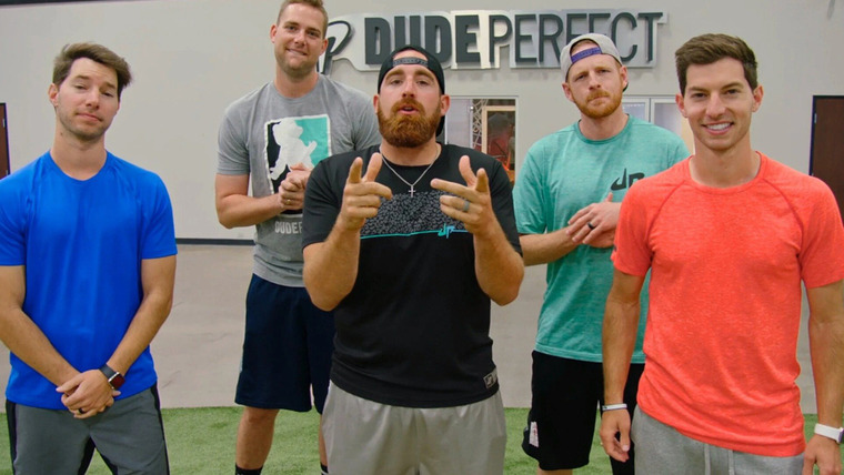 The Dude Perfect Show — s02e01 — World's Largest Basketball Shot & Surfing